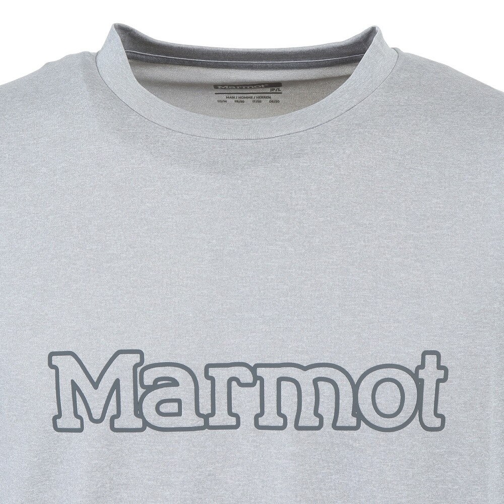 マーモット（Marmot）（メンズ）半袖Tシャツ ヘザーロゴハーフスリーブティー TOMRJA54 LGY グレー |  アウトドア・キャンプ用品はエルブレス