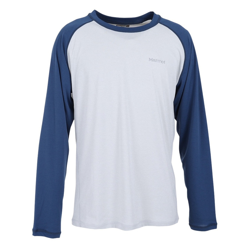 マーモット（Marmot）（メンズ）長袖Tシャツ サンスクリーンロングスリーブティー TOMRJB41 LGHM トップス カジュアル アウトドア UVカット