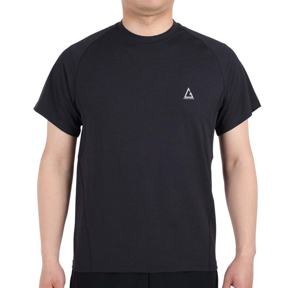 ロジャーエーガー（ROGER EGGER）（メンズ）半袖Tシャツ VIATEXスムース ショートスリーブTシャツ RE2SUK561008BLK ブラック