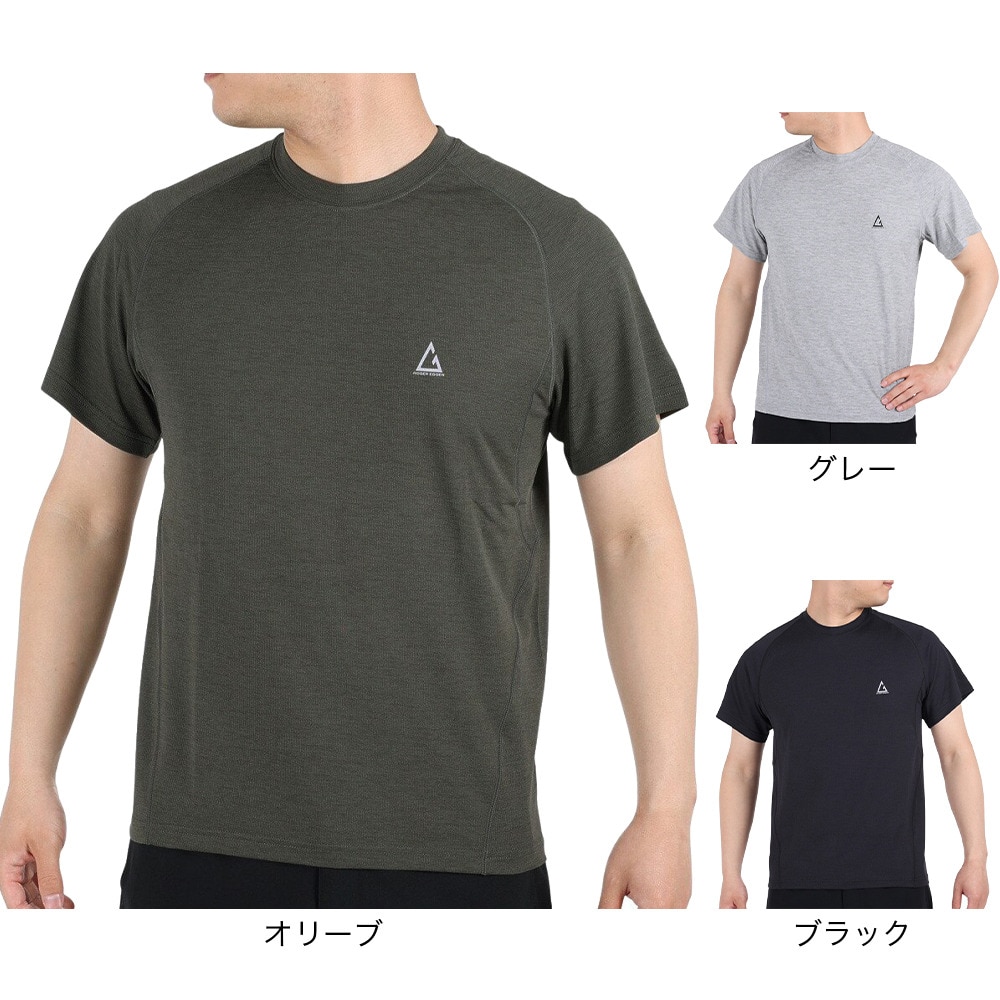 ロジャーエーガー（ROGER EGGER）（メンズ）半袖Tシャツ VIATEXスムース ショートスリーブTシャツ RE2SUK561008BLK ブラック