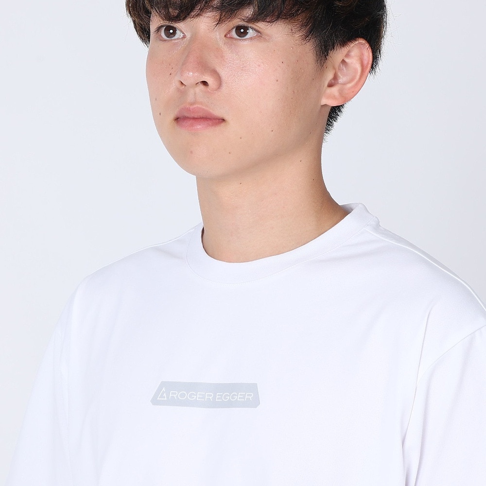 ロジャーエーガー（ROGER EGGER）（メンズ）半袖Tシャツ AIRY LOGO Tシャツ RE2SUK561013WHT