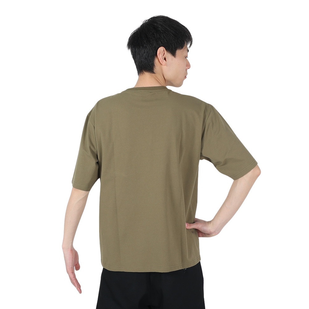 ロジャーエーガー（ROGER EGGER）（メンズ）半袖Tシャツ AIRY LOGO LABEL Tシャツ RE2SUK561014OLV