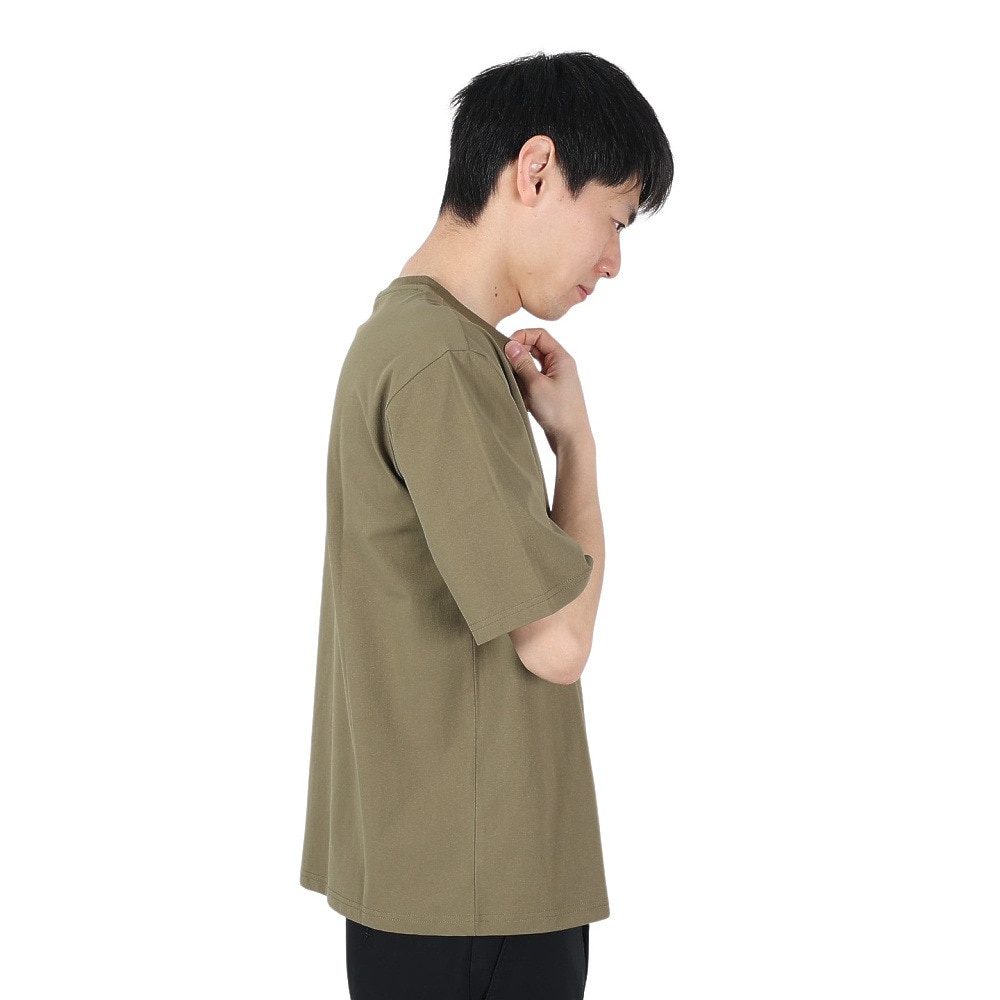 ロジャーエーガー（ROGER EGGER）（メンズ）半袖Tシャツ AIRY LOGO LABEL Tシャツ RE2SUK561014OLV