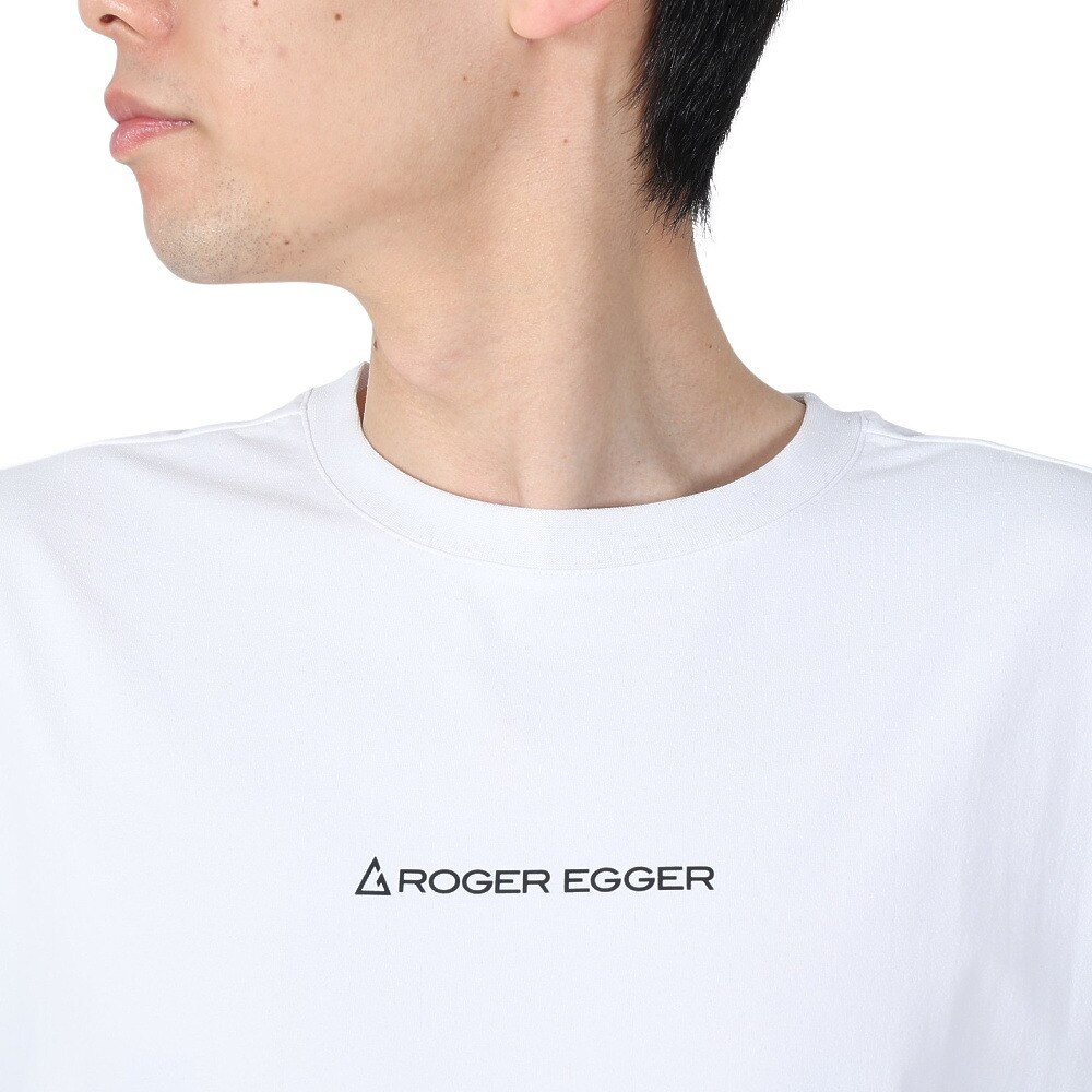 ロジャーエーガー（ROGEREGGER）（メンズ）半袖Tシャツ AIRY LOGO LABEL Tシャツ RE2SUK561014WHT★★★
