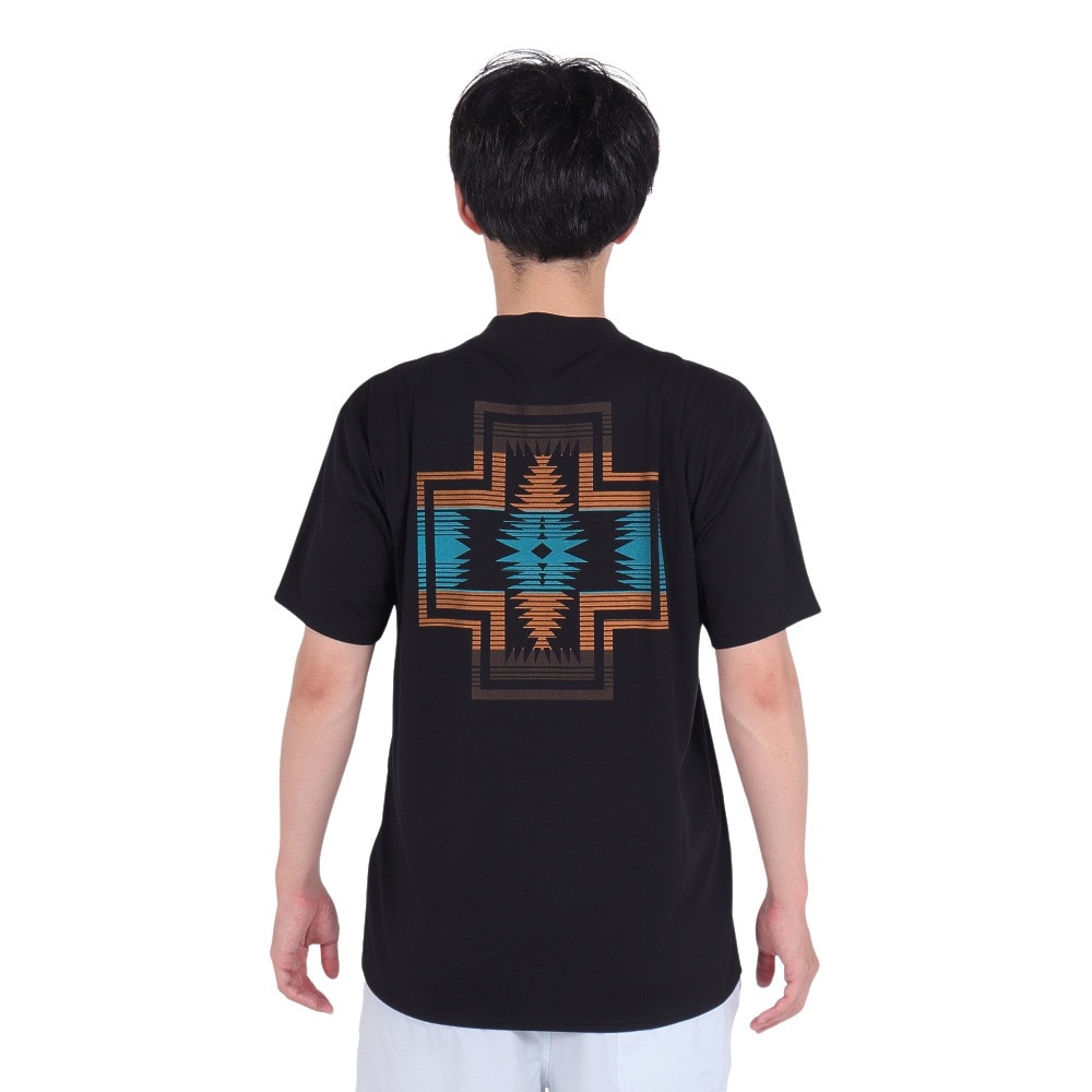 ペンドルトン（PENDLETON）（メンズ）UPF50 速乾 軽量 半袖Tシャツ 水陸両用トップス PDT-000-231049 BLK ブラック