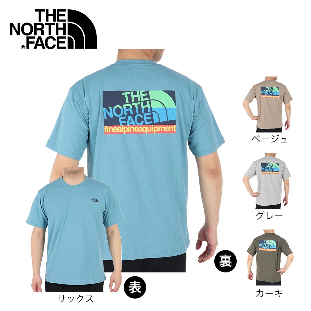 ザ・ノース・フェイス（THE NORTH FACE）（メンズ）半袖Tシャツ FINE ALPIN EQ Tシャツ NT32333X TW ベージュ