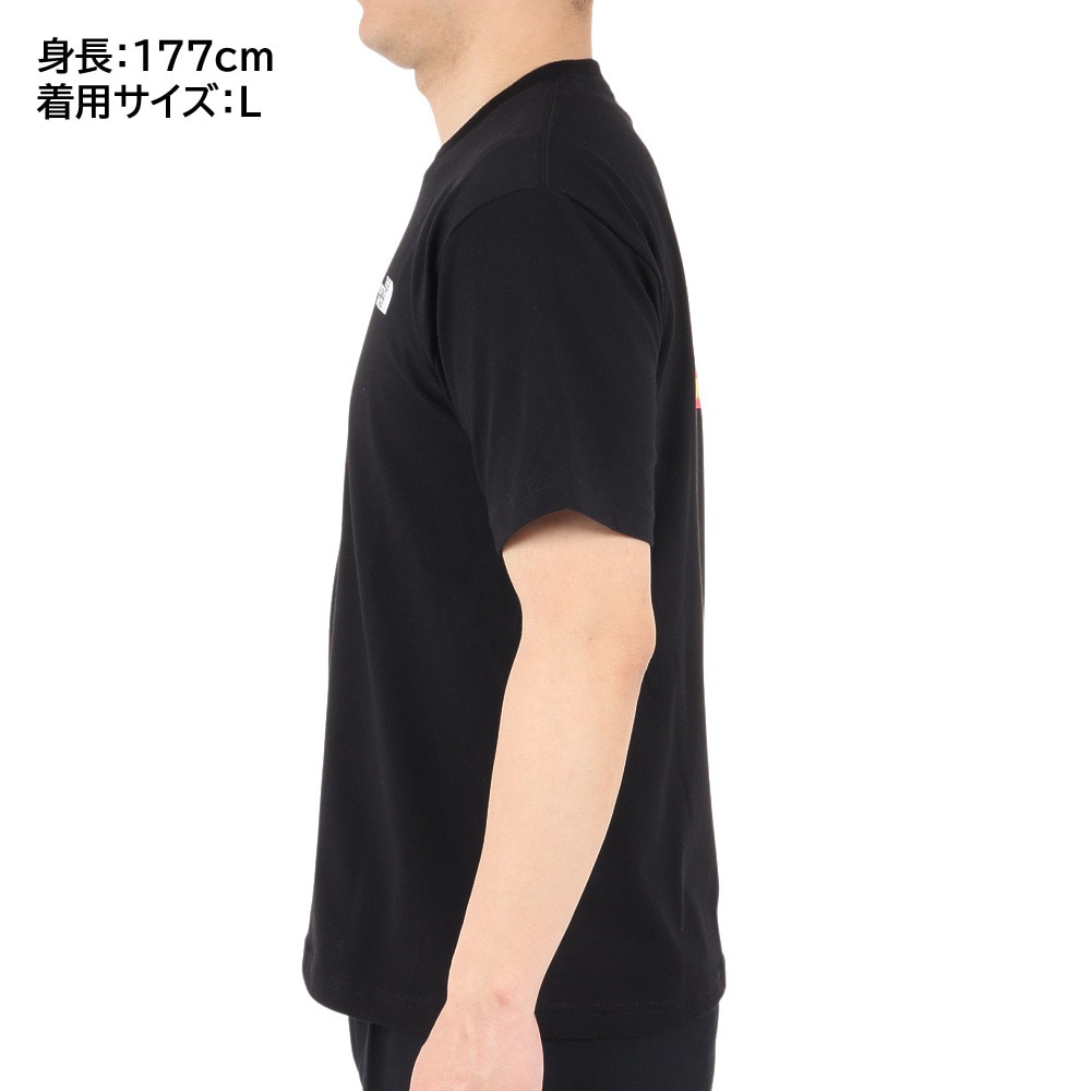 ザ・ノース・フェイス（THE NORTH FACE）（メンズ）Tシャツ 半袖 FINE ALPIN EQ Tシャツ NT32333X 黒 ブラック