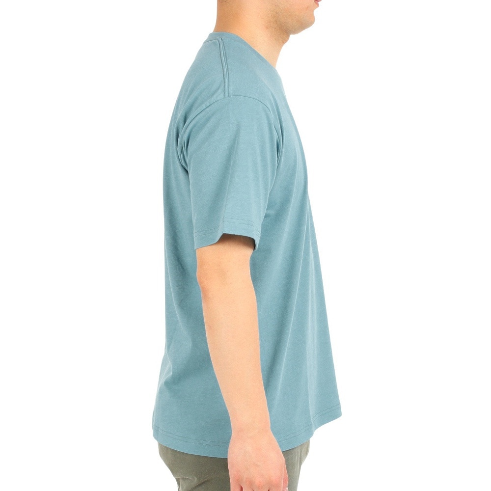 ザ・ノース・フェイス（THE NORTH FACE）（メンズ）速乾 バックプリント 半袖Tシャツ TNF SQAR LOGO スクエアロゴ Tシャツ NT32334X FW サックス