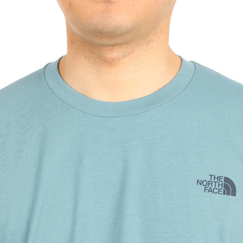 ザ・ノース・フェイス（THE NORTH FACE）（メンズ）速乾 バックプリント 半袖Tシャツ TNF SQAR LOGO スクエアロゴ Tシャツ NT32334X FW サックス