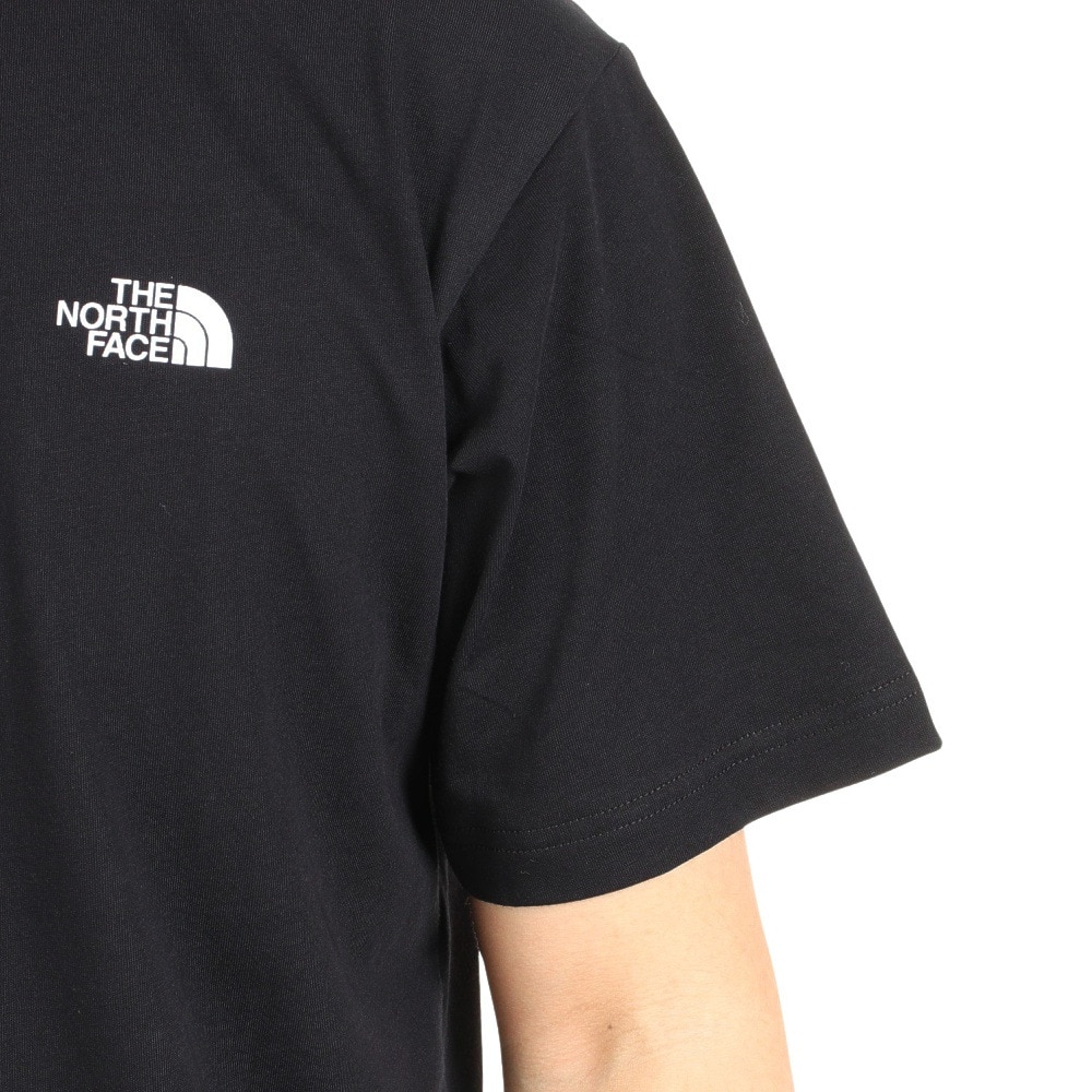 ザ・ノース・フェイス（THE NORTH FACE）（メンズ）速乾 バックプリント 半袖Tシャツ TNF SQAR LOGO スクエアロゴ Tシャツ NT32334X 黒 ブラック