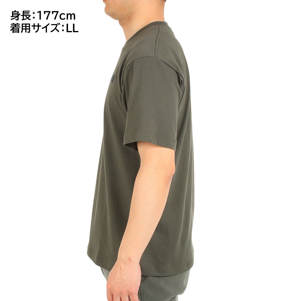 ザ・ノース・フェイス（THE NORTH FACE）（メンズ）速乾 バックプリント 半袖Tシャツ TNF SQAR LOGO スクエアロゴ Tシャツ NT32334X NT オリーブ
