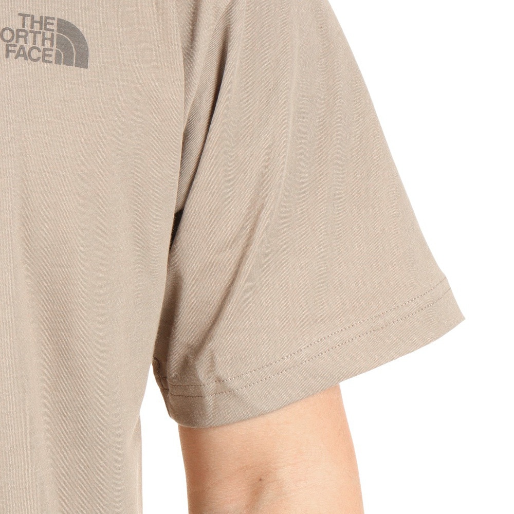 ザ・ノース・フェイス（THE NORTH FACE）（メンズ）速乾 バックプリント 半袖Tシャツ TNF SQAR LOGO スクエアロゴ Tシャツ NT32334X TW ベージュ