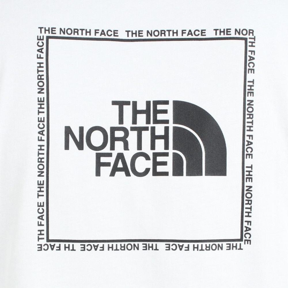 ザ・ノース・フェイス（THE NORTH FACE）（メンズ）速乾 バックプリント 半袖Tシャツ TNF SQAR LOGO スクエアロゴ Tシャツ NT32334X 白 ホワイト