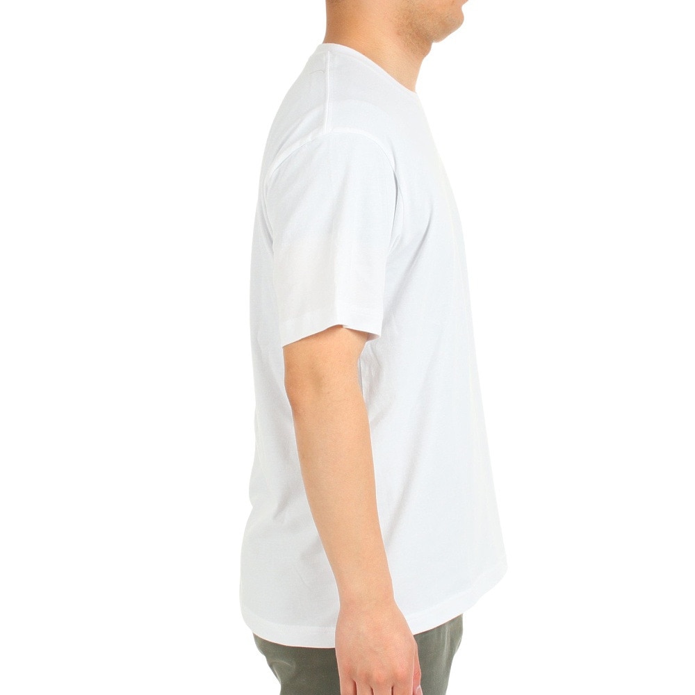 ザ・ノース・フェイス（THE NORTH FACE）（メンズ）速乾 バックプリント 半袖Tシャツ TNF SQAR LOGO スクエアロゴ Tシャツ NT32334X 白 ホワイト