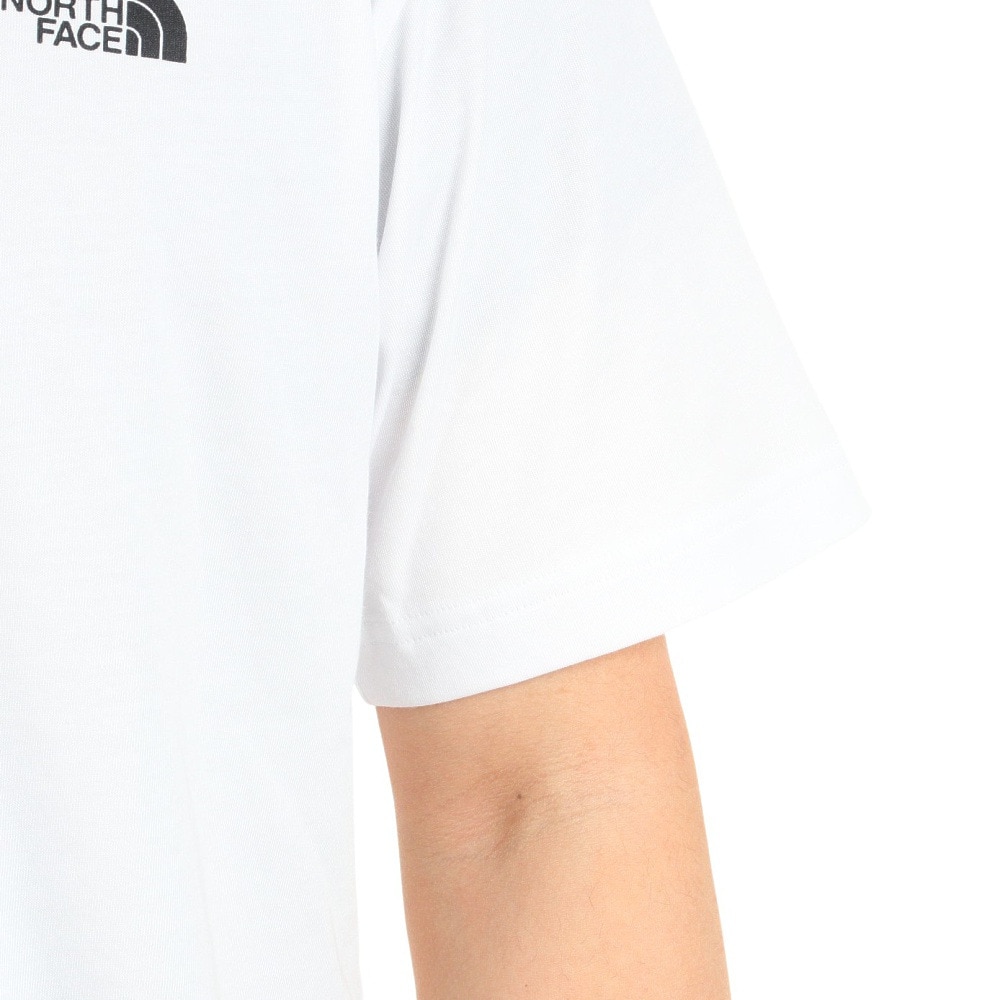 ザ・ノース・フェイス（THE NORTH FACE）（メンズ）速乾 バックプリント 半袖Tシャツ TNF SQAR LOGO スクエアロゴ Tシャツ NT32334X 白 ホワイト