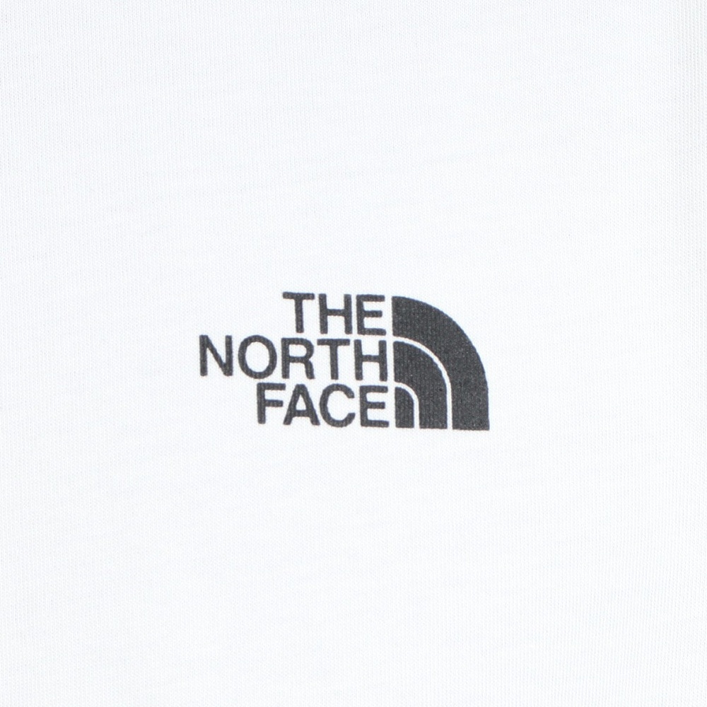 ザ・ノース・フェイス（THE NORTH FACE）（メンズ）速乾 バックプリント 半袖Tシャツ TNF SQAR LOGO スクエアロゴ Tシャツ NT32334X 白 ホワイト