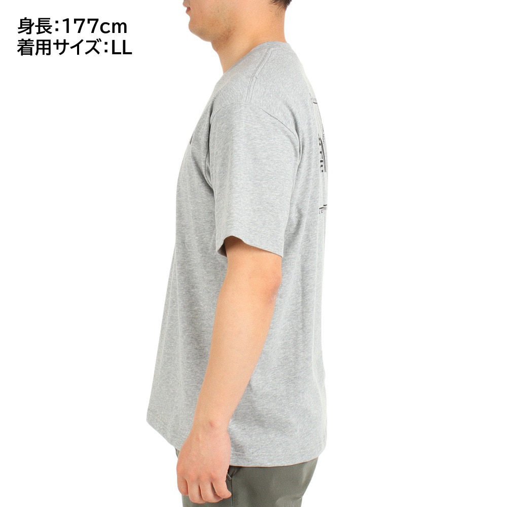 ザ・ノース・フェイス（THE NORTH FACE）（メンズ）Tシャツ 半袖 TNF スクエア ロゴTシャツ NT32334X Z グレー SS S M L LL 3L