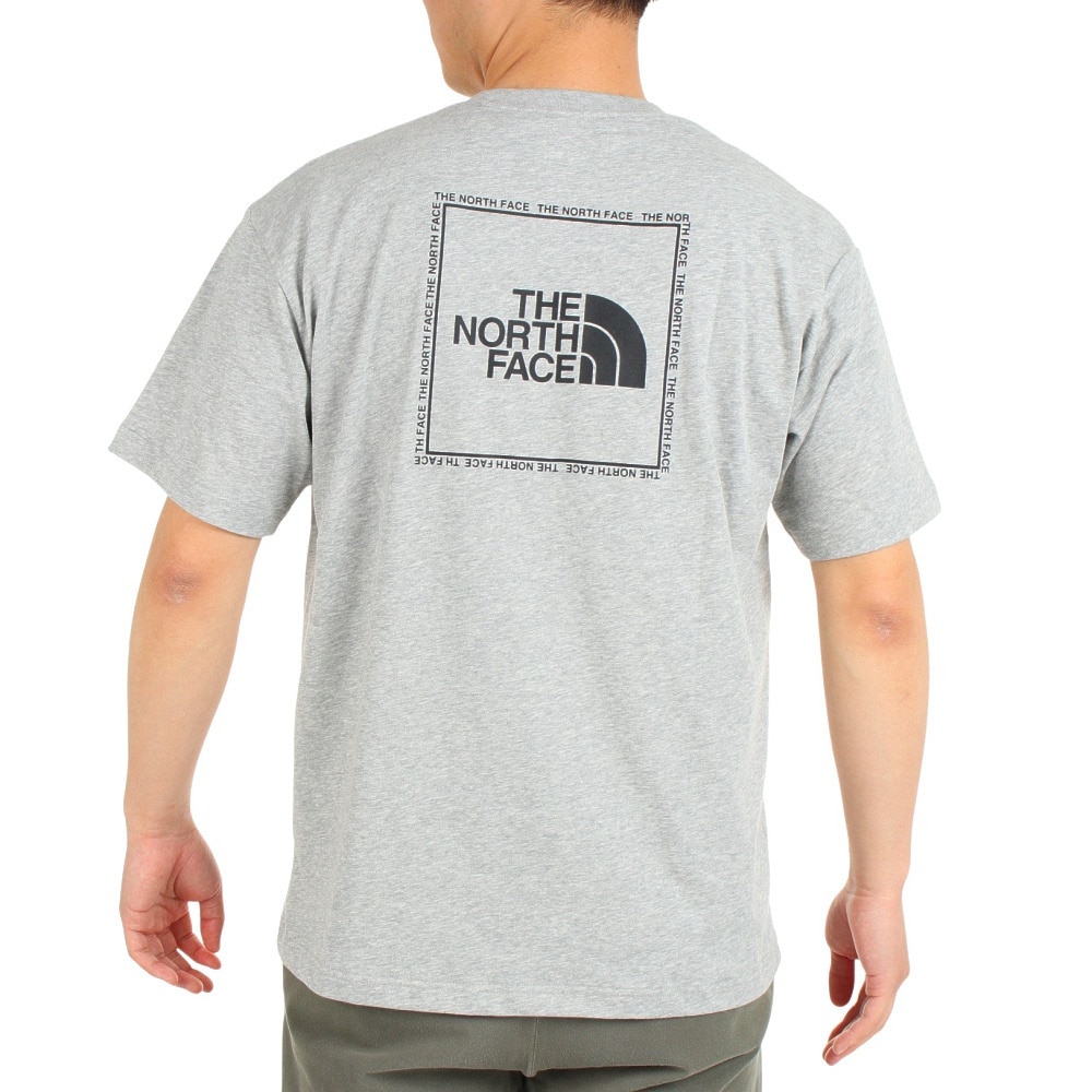 ザ・ノース・フェイス（THE NORTH FACE）（メンズ）Tシャツ 半袖 TNF スクエア ロゴTシャツ NT32334X Z グレー SS S M L LL 3L