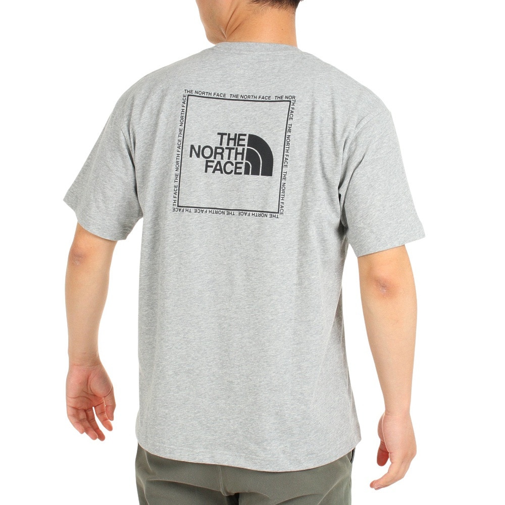ザ・ノース・フェイス（THE NORTH FACE）（メンズ）Tシャツ 半袖 TNF スクエア ロゴTシャツ NT32334X Z グレー SS S M L LL 3L