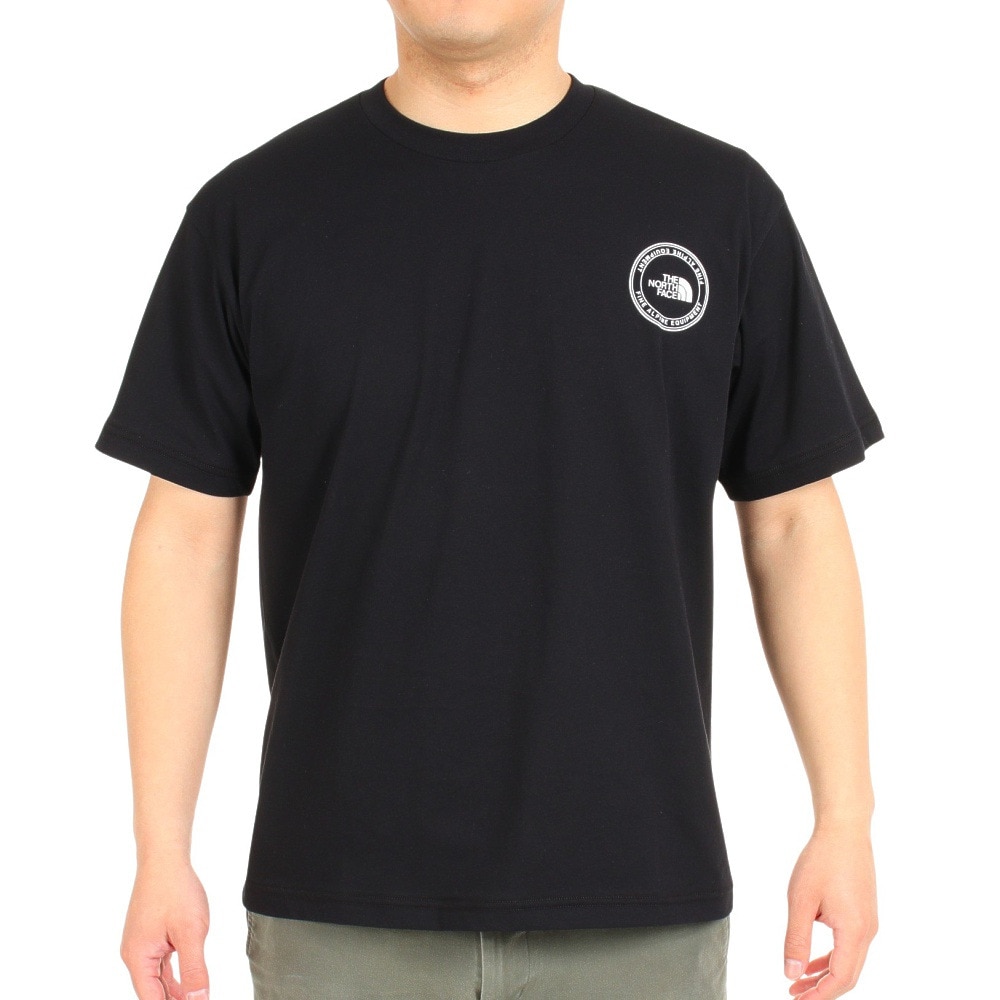 ザ・ノース・フェイス（THE NORTH FACE）（メンズ）Tシャツ 半袖 シンプルロゴTシャツ NT32335X 黒 ブラック S M L LL 3L