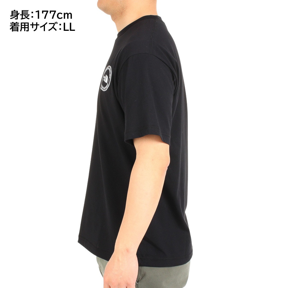 ザ・ノース・フェイス（THE NORTH FACE）（メンズ）Tシャツ 半袖 シンプルロゴTシャツ NT32335X 黒 ブラック S M L LL 3L