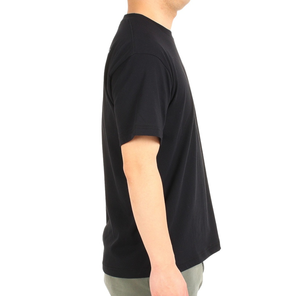 ザ・ノース・フェイス（THE NORTH FACE）（メンズ）Tシャツ 半袖 シンプルロゴTシャツ NT32335X 黒 ブラック S M L LL 3L