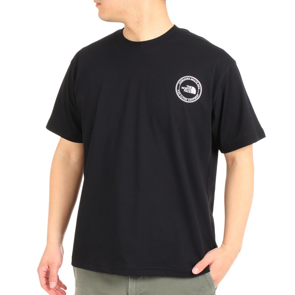 ザ・ノース・フェイス（THE NORTH FACE）（メンズ）Tシャツ 半袖 シンプルロゴTシャツ NT32335X 黒 ブラック S M L LL 3L