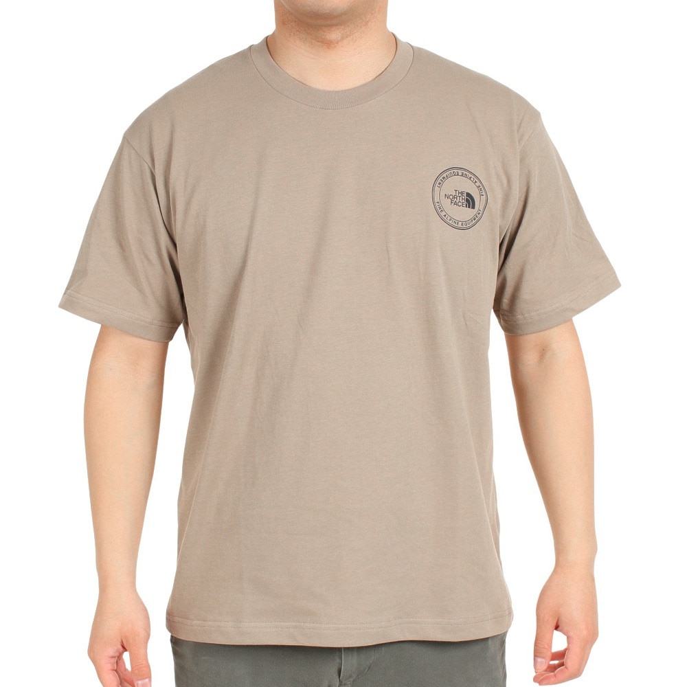ザ・ノース・フェイス（THE NORTH FACE）（メンズ）Tシャツ 半袖シンプルロゴ Tシャツ NT32335X TW ベージュ S M L LL 3L