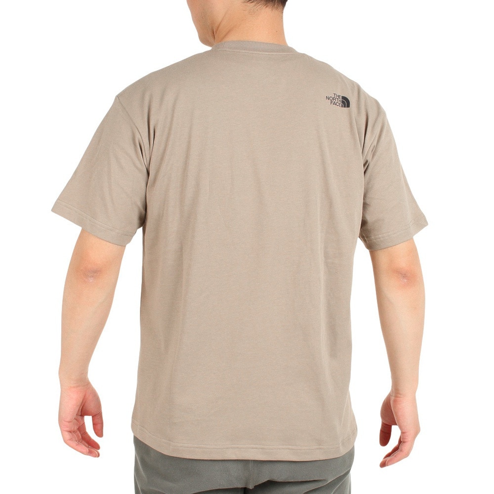 ザ・ノース・フェイス（THE NORTH FACE）（メンズ）Tシャツ 半袖シンプルロゴ Tシャツ NT32335X TW ベージュ S M L LL 3L