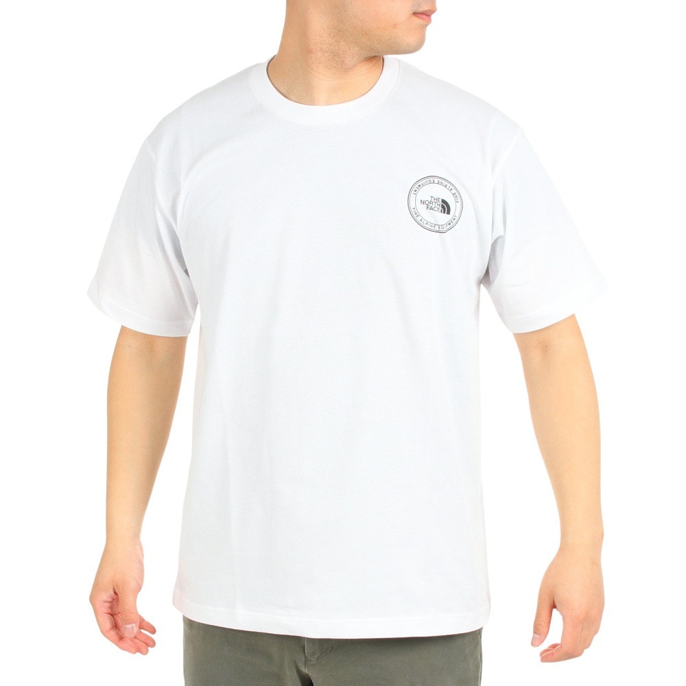 ザ・ノース・フェイス（THE NORTH FACE）（メンズ）Tシャツ 半袖 シンプルロゴ Tシャツ NT32335X 白 ホワイト S M L LL 3L