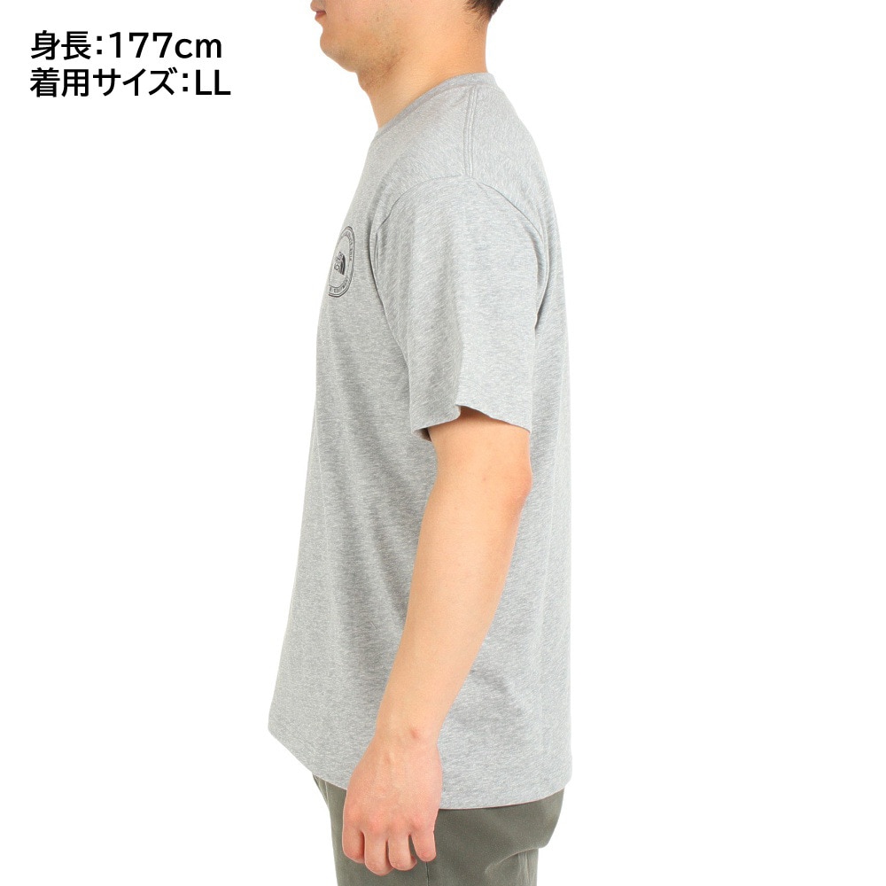 ザ・ノース・フェイス（THE NORTH FACE）（メンズ）Tシャツ 半袖 シンプルロゴ Tシャツ NT32335X Z グレー S M L LL 3L