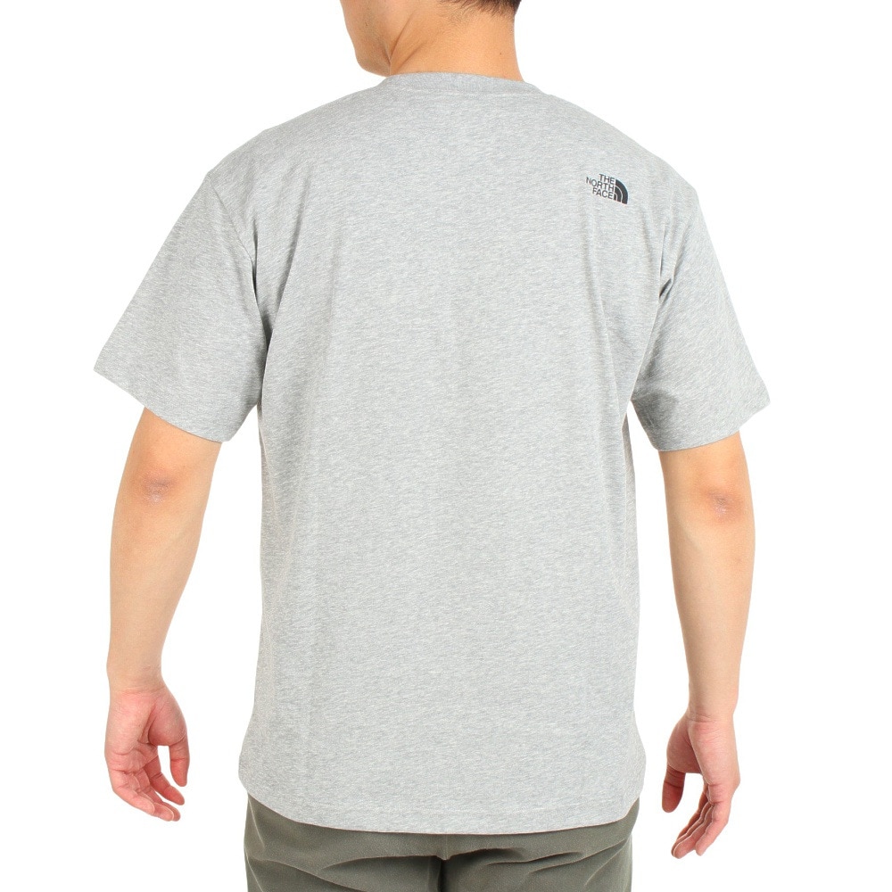 ザ・ノース・フェイス（THE NORTH FACE）（メンズ）Tシャツ 半袖 シンプルロゴ Tシャツ NT32335X Z グレー S M L LL 3L