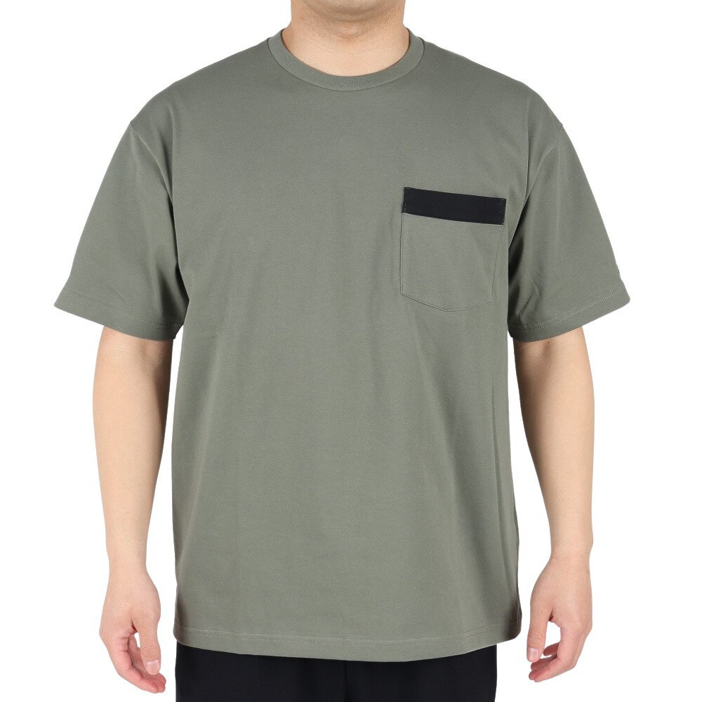 コロンビア（Columbia）（メンズ）半袖Tシャツ ヤハラフォレストポケット ショートスリーブクルー PM0947 316 カーキ  アウトドア・キャンプ用品はエルブレス