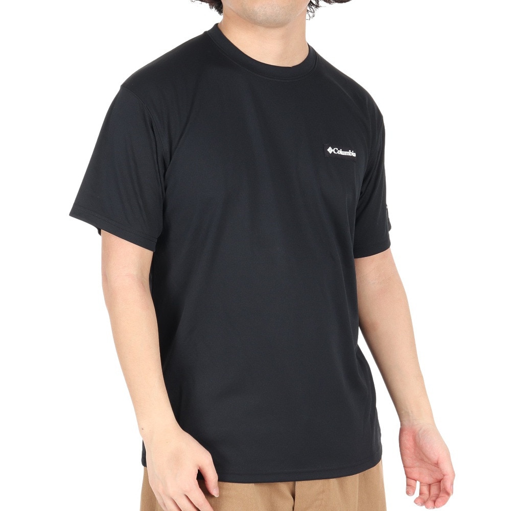 コロンビア（Columbia）（メンズ）半袖Tシャツ レイクアローヘッドショートスリーブシャツ XM9614 010 ブラック