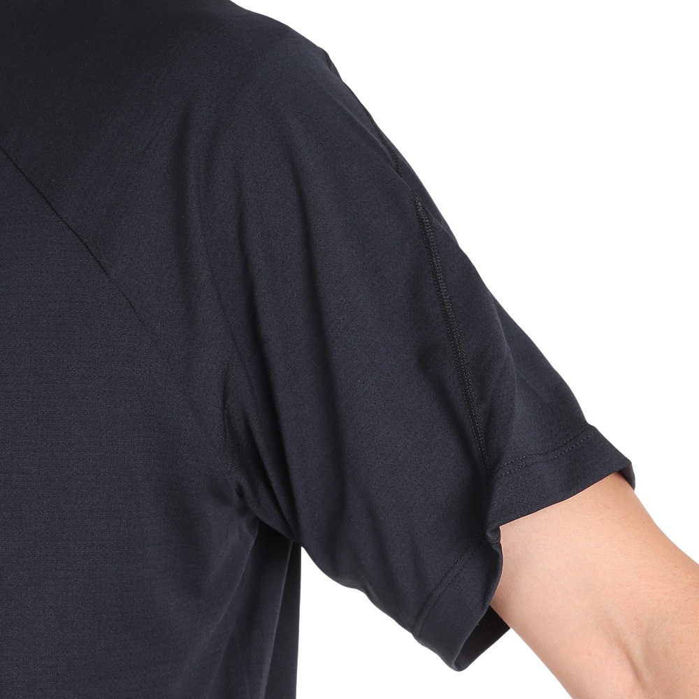 サロモン（SALOMON）（メンズ）半袖Tシャツ CROSS RUN クロスラン LC1869400 ブラック