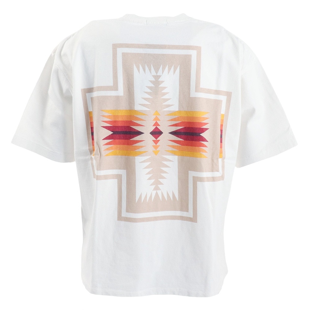 ペンドルトン（PENDLETON）（メンズ）半袖Tシャツ バックプリントTシャツ 19804409 O.Wht オフホワイト