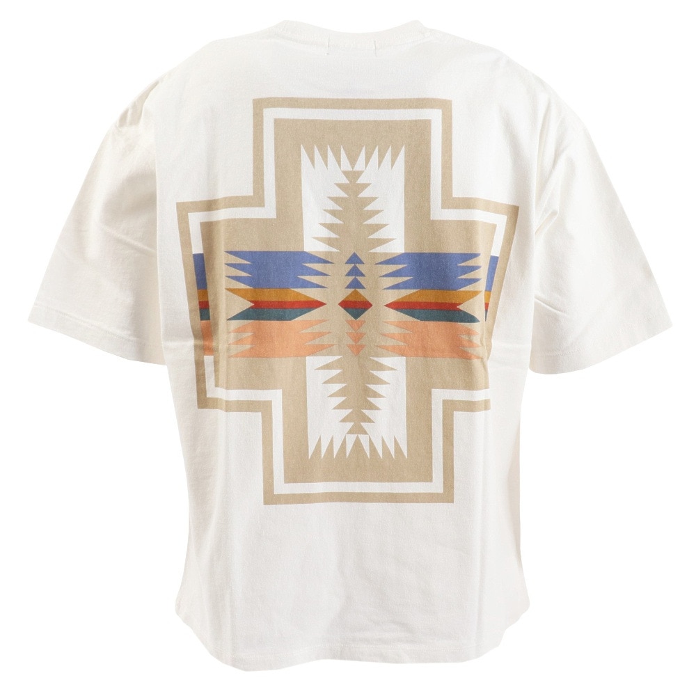 ペンドルトン（PENDLETON）（メンズ、レディース）半袖Tシャツ バックプリントTシャツ 19804409 O.Wht2 オフホワイト 