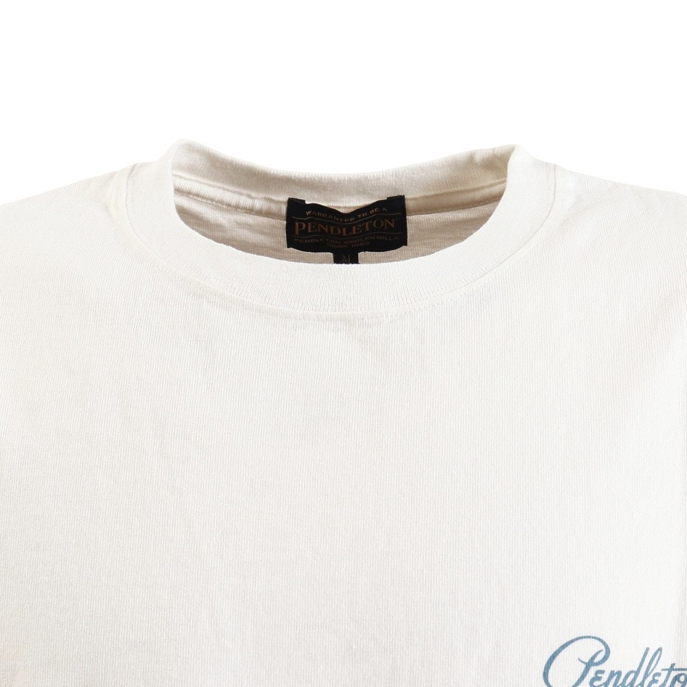 ペンドルトン（PENDLETON）（メンズ、レディース）半袖Tシャツ バックプリントTシャツ 19804409 O.Wht2 オフホワイト 
