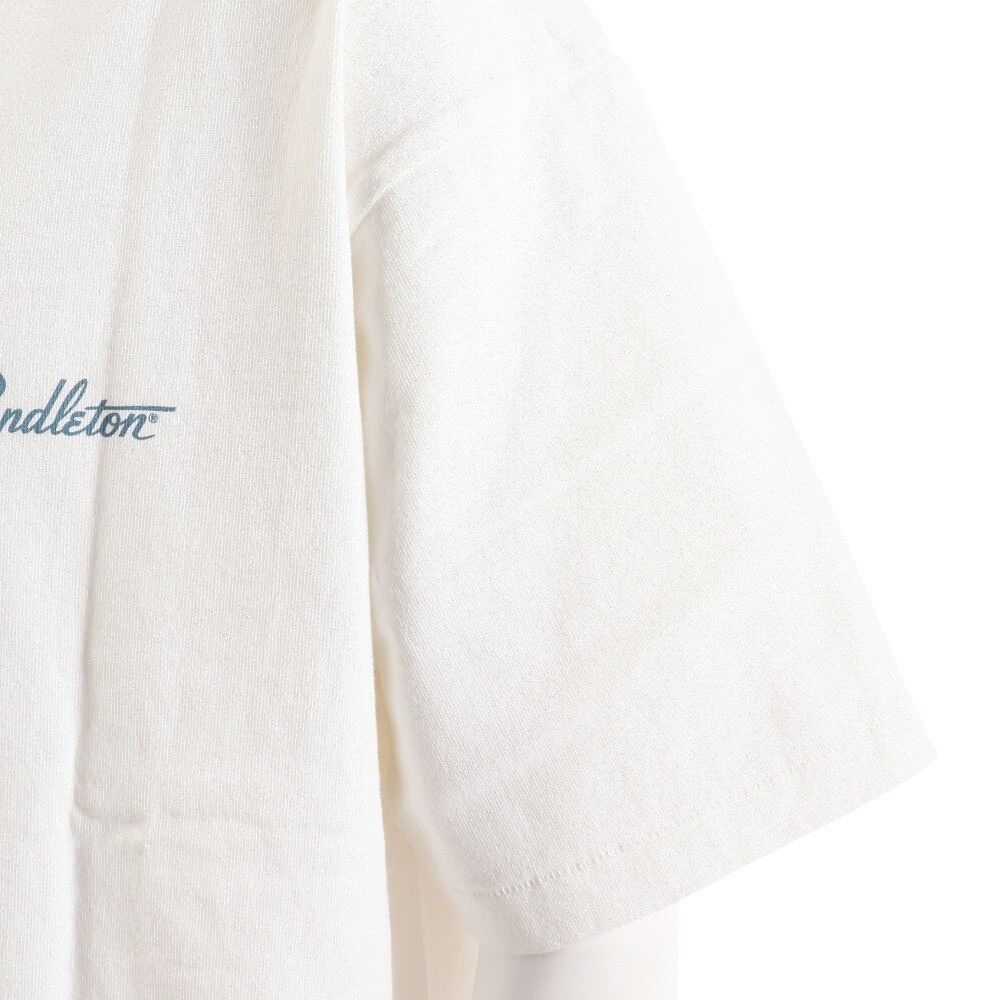 ペンドルトン（PENDLETON）（メンズ、レディース）半袖Tシャツ バックプリントTシャツ 19804409 O.Wht2 オフホワイト 