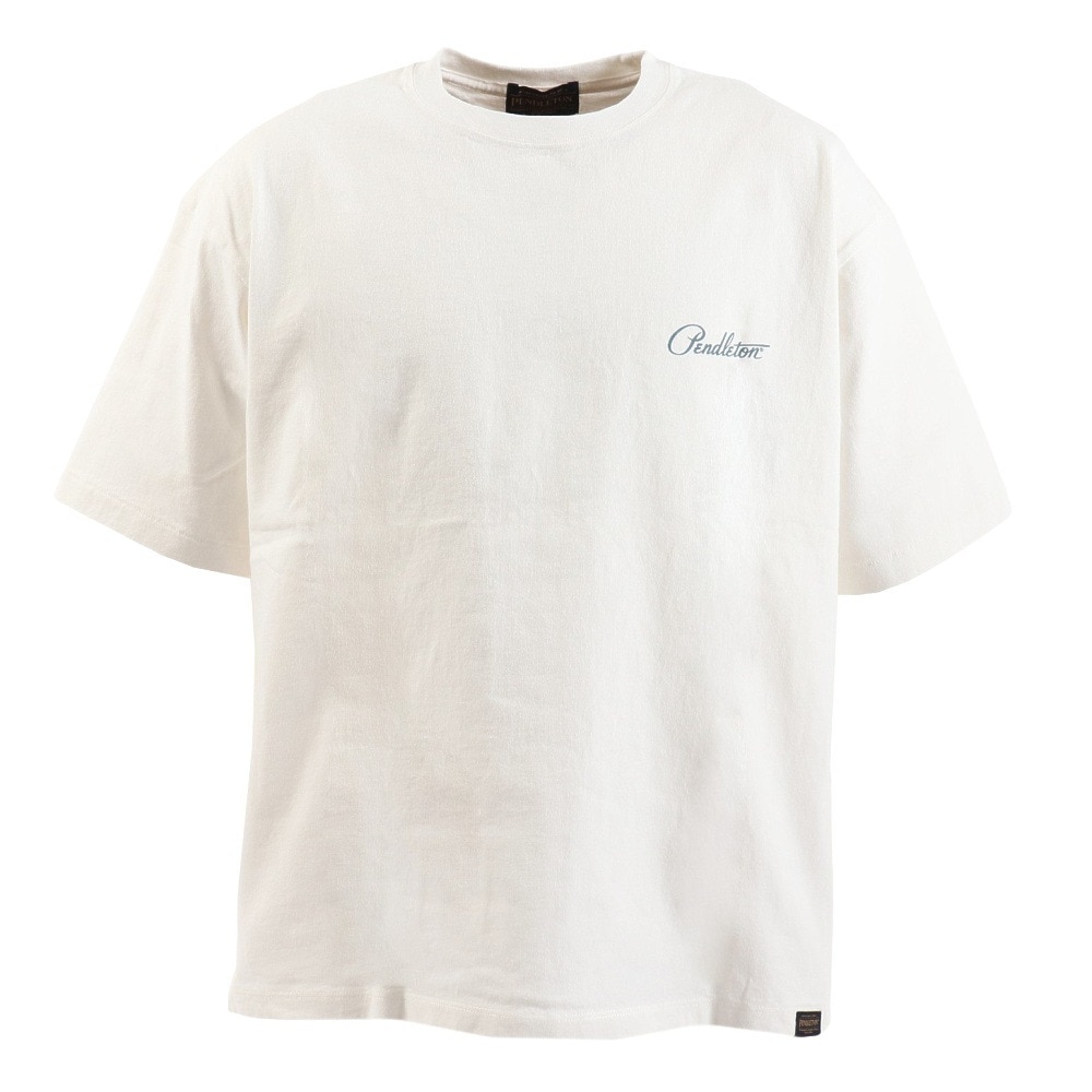 ペンドルトン（PENDLETON）（メンズ、レディース）半袖Tシャツ バックプリントTシャツ 19804409 O.Wht2 オフホワイト 