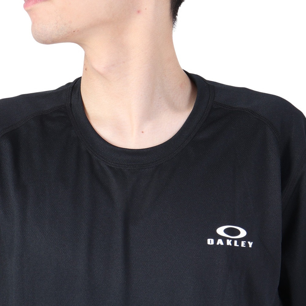 オークリー（OAKLEY）（メンズ）半袖Tシャツ ENHANCE メッシュ RC Tシャツ FOA404279-02E ブラック