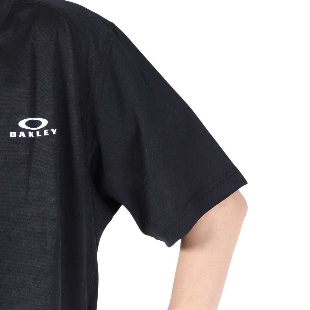 オークリー（OAKLEY）（メンズ）半袖Tシャツ ENHANCE メッシュ RC Tシャツ FOA404279-02E ブラック