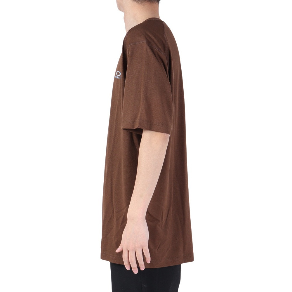 オークリー（OAKLEY）（メンズ）吸汗 ストレッチ Tシャツ 半袖 ENHANCE メッシュ RC Tシャツ FOA404279-31V ブラウン