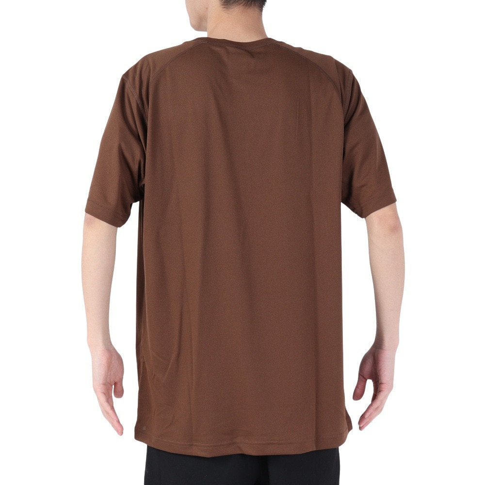 オークリー（OAKLEY）（メンズ）半袖Tシャツ ENHANCE メッシュ RC Tシャツ FOA404279-31V ブラウン