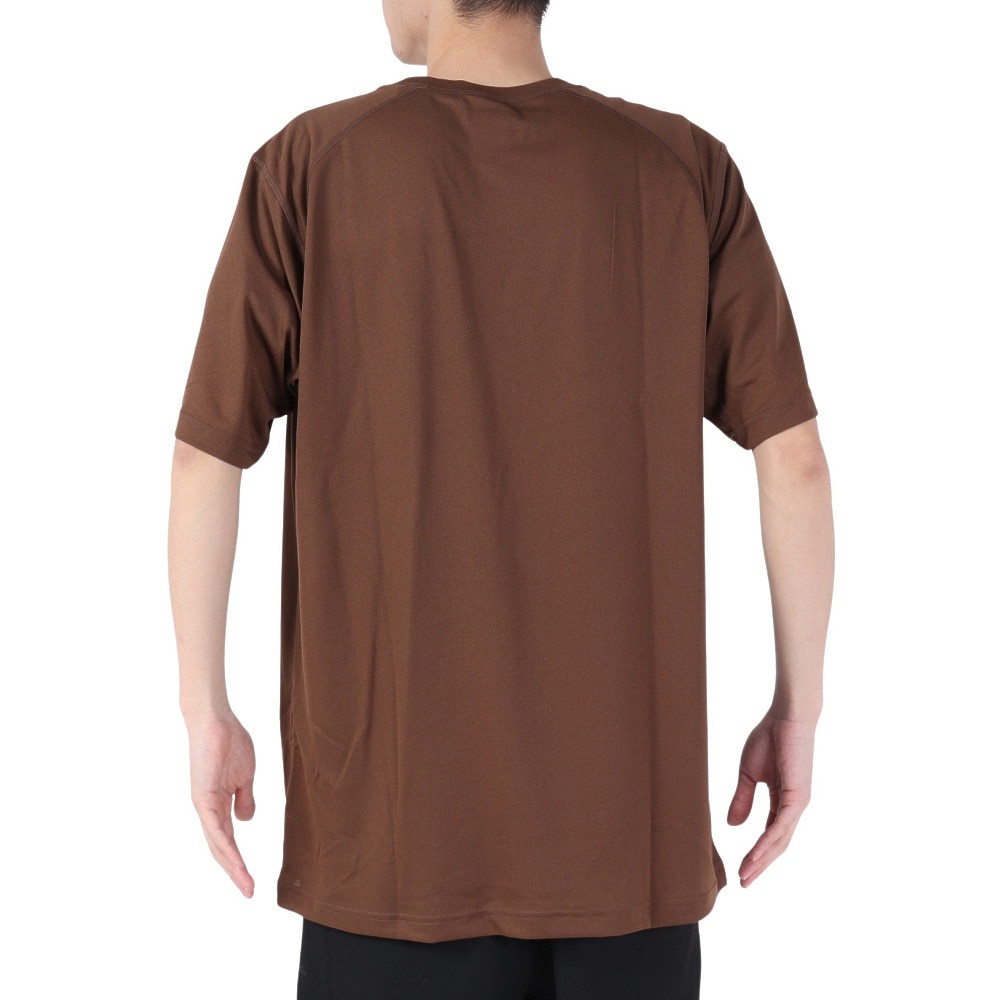 オークリー（OAKLEY）（メンズ）吸汗 ストレッチ Tシャツ 半袖 ENHANCE メッシュ RC Tシャツ FOA404279-31V ブラウン