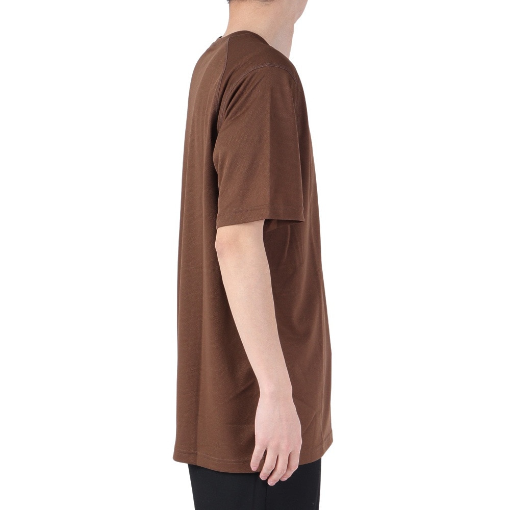 オークリー（OAKLEY）（メンズ）吸汗 ストレッチ Tシャツ 半袖 ENHANCE メッシュ RC Tシャツ FOA404279-31V ブラウン