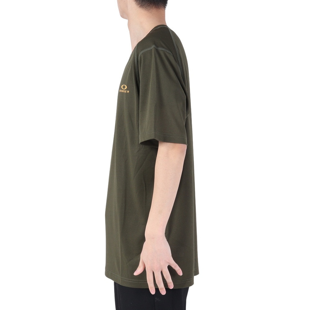 オークリー（OAKLEY）（メンズ）吸汗 ストレッチ 半袖Tシャツ ENHANCE メッシュ RC Tシャツ FOA404279-86L オリーブ