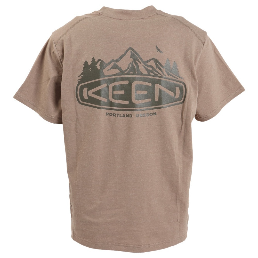 キーン（KEEN）（メンズ）半袖 Tシャツ ベージュ HARVEST TC TEE C&B LOGO 1028204