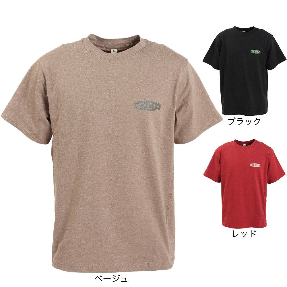 キーン（KEEN）（メンズ）半袖 Tシャツ ブラック HARVEST TC TEE C&B LOGO 1028206