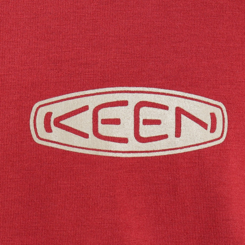 キーン（KEEN）（メンズ）半袖 Tシャツ レッド HARVEST TC TEE C&B LOGO 1028205